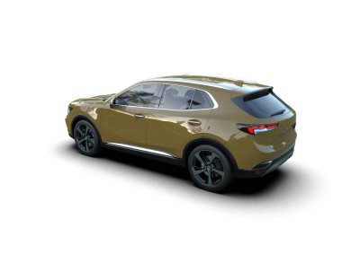 beyaz arka planda modern spor araba