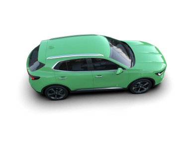 modern yeşil şehir arabası