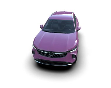 Stüdyo ortamında daha az genel bir konsept arabanın 3 boyutlu çizimi