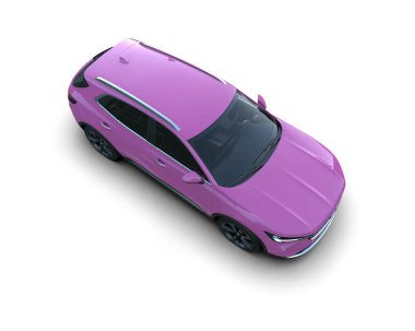 Pembe spor araba - izole edilmiş