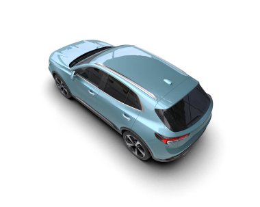 Araba arka planda izole. 3D görüntüleme - illüstrasyon