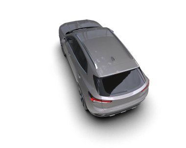 araba beyaz arkaplanda izole edildi