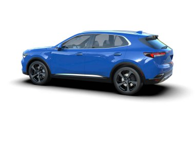 Araba arka planda izole. 3D illüstrasyon - cg