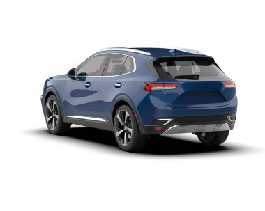 modern mavi araba - 3D render