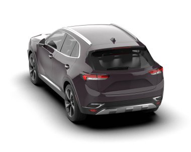 modern siyah SUV - arka görünüm