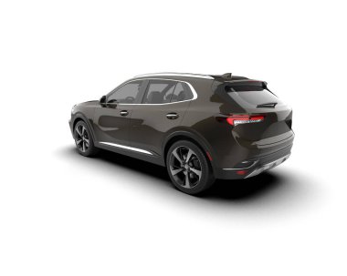 siyah lüks cip - modern aile - modern aile - ön görüş. 3d illüstrasyon.