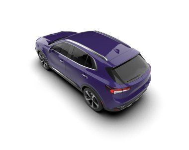 Beyaz üzerine üç boyutlu araba..