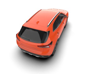 modern araba beyaz arka planda izole edilmiş