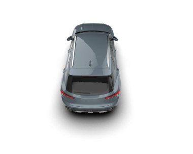 Araba arka planda izole. 3D görüntüleme - illüstrasyon