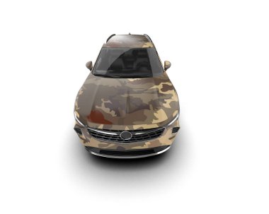 modern otomobil arka planda izole edildi