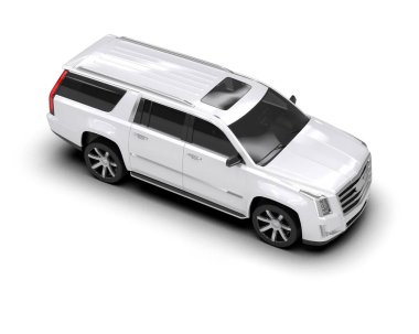 gümüş rengi modern araba beyaz arka planda izole edilmiş