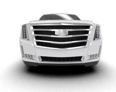 Siyah arka planda beyaz araba