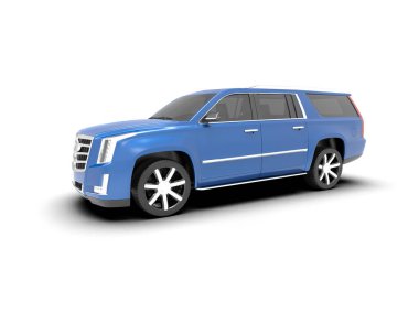 beyaz zemin üzerinde mavi lüks araba.