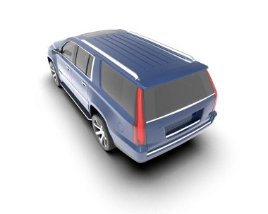 Mavi modern cip. 3d illüstrasyon