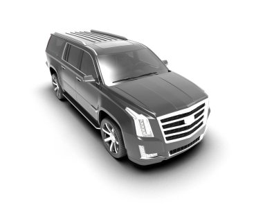 siyah araba modern şehir konsepti 3 d illüstrasyon