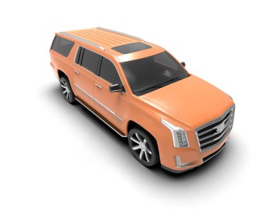 lüks araba beyaz zemin üzerine