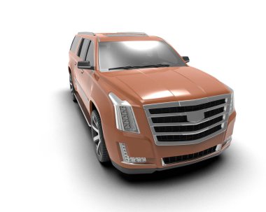 kırpma yolu ile beyaz arkaplan üzerinde modern araba