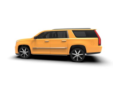 Sarı lüks araba. vektör.