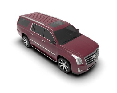 beyaz arka planda modern araba.