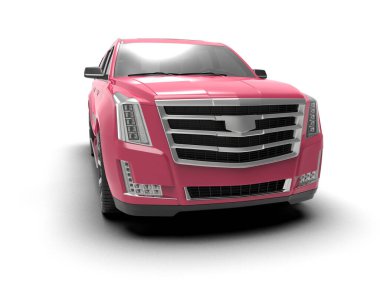 beyaz arka planda modern araba 3 boyutlu çizim - 3 boyutlu resim