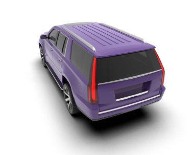 Beyaz arka planda modern şehir taksisi