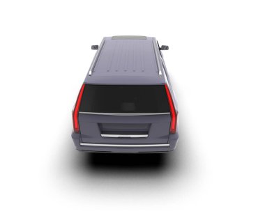 beyaz arkaplanda modern araba