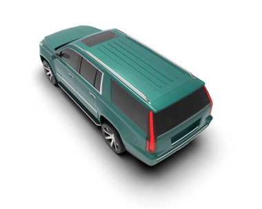 Lüks araba beyaz arka planda izole edilmiş