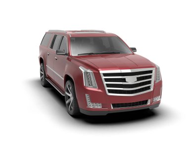 Siyah arka planı olan kırmızı modern araba.