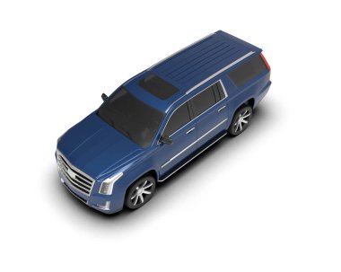 Lüks bir iş arabası. Beyaz arka planda izole edilmiş. yüksek kaliteli resimleme