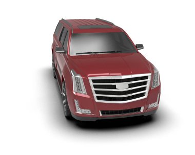 Modern lüks araba beyaz zemin üzerine.