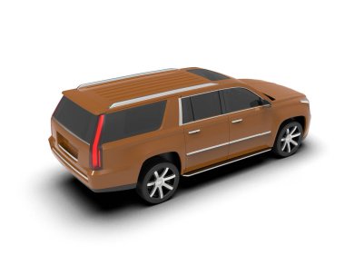 modern lüks araba beyaz arka planda izole edilmiş