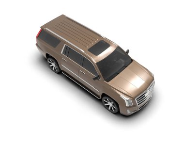 Stüdyonun arka planında izole edilmiş lüks bir arabanın 3 boyutlu görüntüsü.