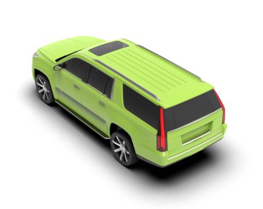 yeşil modern şehir arabası