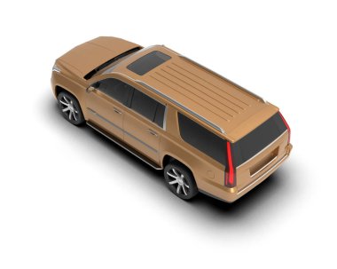 Kahverengi sırtlı araba..