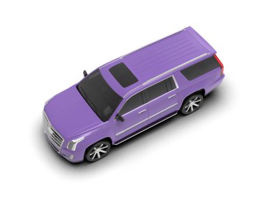 pembe modern mor SUV arabası