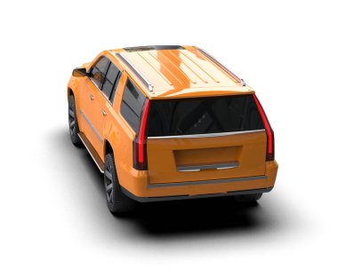 arkaplanda izole edilmiş araba, 3 boyutlu görüntüleme