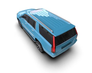 Ulaşım ve ulaşım için mavi küçük araba