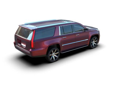 beyaz arka planda modern araba