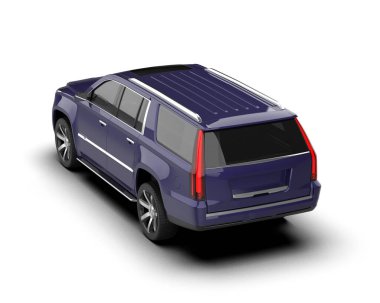 araba beyaz arkaplanda izole edildi.