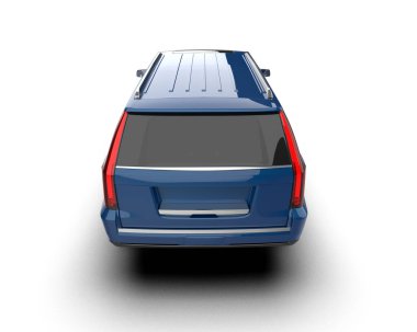 Modern araba, 3 boyutlu.