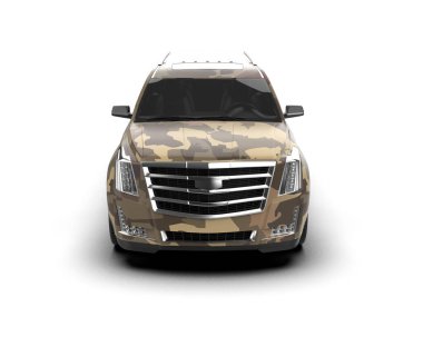 Beyaz arka planı olan modern lüks araba.