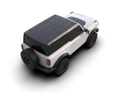 Beyaz arka plan üzerinde SUV