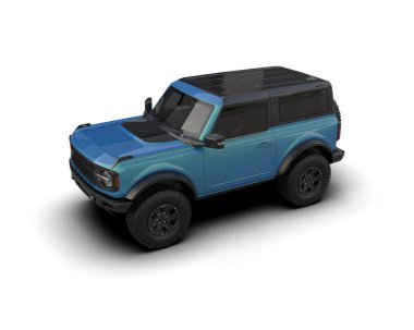 beyaz arka planda modern araba