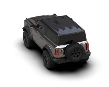 Beyaz arka planda suv araba