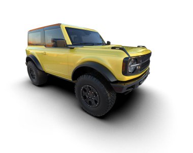 Bir arabanın 3 boyutlu görüntüsü izole edildi