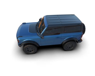 modern mavi araba - şehir manzarası