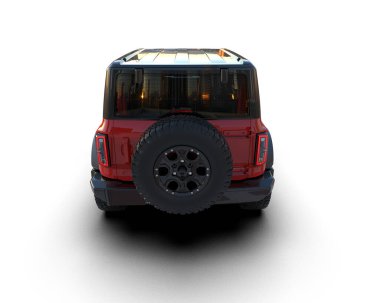 Siyah arkaplan üzerinde modern SUv