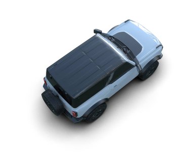 Mavi araba - Üstten Görünüm