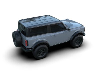 3 boyutlu modern SUV araba.