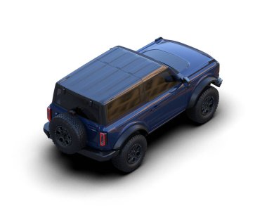 Araç beyaz arkaplanda izole edildi. 3 d görüntü - cg.